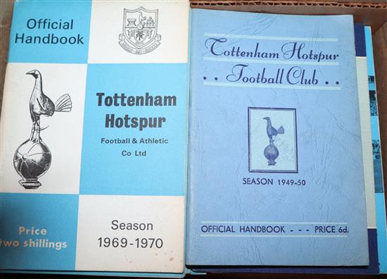 A collection of Tottenham Hotspur F.C., World Championship Jules Rimet Cup and other football programmes,